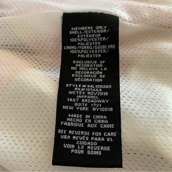 Members Only Retro Vintage Style Jacket Windbreaker Size Medium - Picture 7 of 9